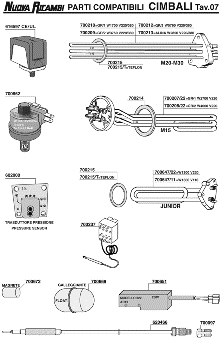 Пресостат Cimbali, тэн M15, M20, M30, Junior,  реле, геркон